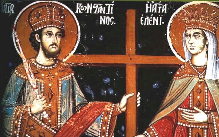 Τη μνήμη των Αγίων Κωνσταντίνου και Ελένης τιμά σήμερα, 21 Μαΐου, η Εκκλησία μας
