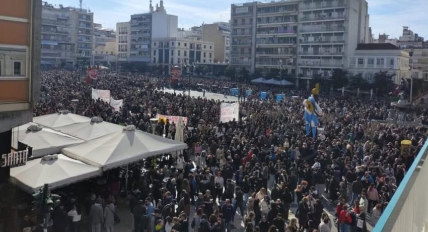 Τέμπη: Νέο συλλαλητήριο στην Πάτρα την Τετάρτη.