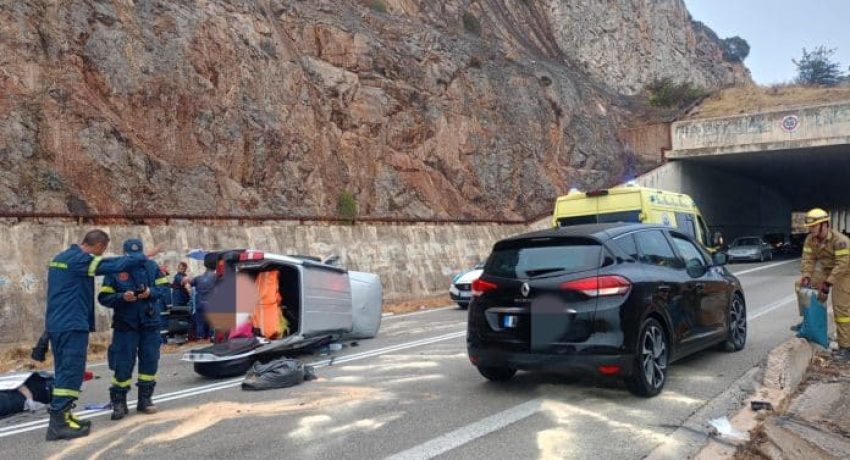 Θανατηφόρα σύγκρουση δύο οχημάτων στην Εθνική οδό Ιτέας – Ναυπάκτου