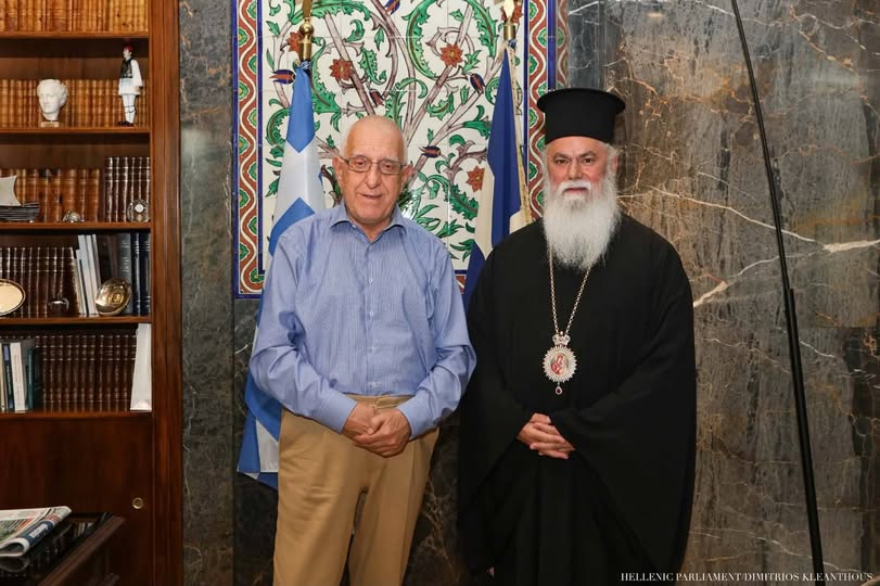 “Συνάντηση του Σεβασμιωτάτου Μητροπολίτου Καλαβρύτων και Αιγιαλείας κ. Ιερωνύμου με τον Πρόεδρο της Βουλής των Ελλήνων κ. Νικήτα Κακλαμάνη”